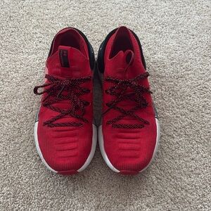 Under armor red sneakers